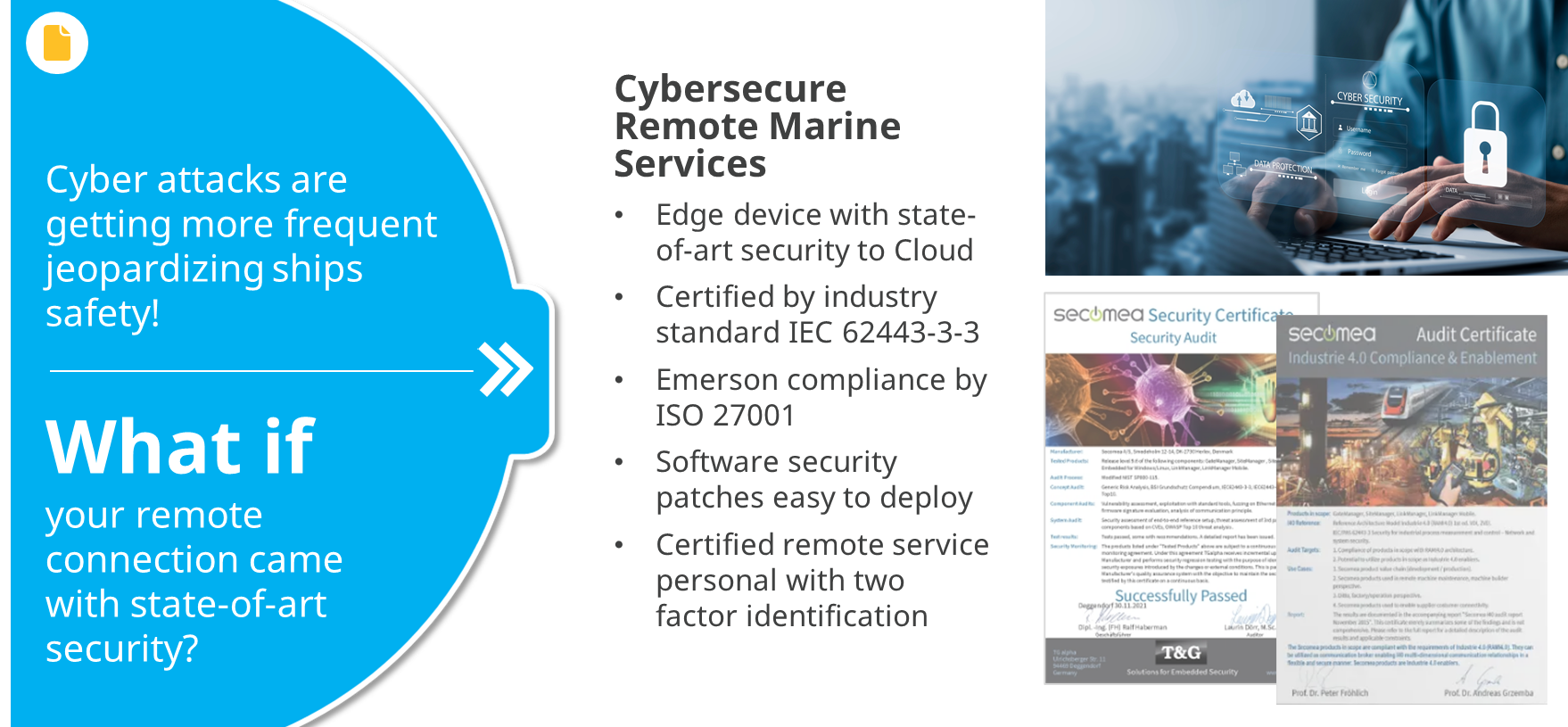 Cyber Secure Remote Marine Services