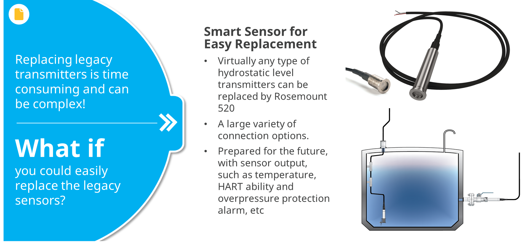 SMART Sensor for Easy Replacement